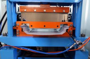 China Fixed Type 0.4mm Roof Panel Roll Forming Machine Seam Lok Plc Controlled on sale