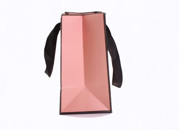 Accurate Printing Pink Paper Carrier Bags , Fancy Boutique Shopping Bags