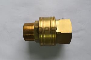 China Brass Straight Through Hydraulic Quick Connect Male Thread Couplings ST Series wholesale