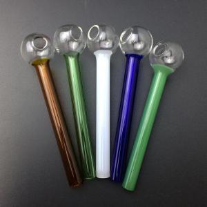 China Wholesale cheap glass oil burner pipes Colored Glass Water Pipe Bubbler Pyrex Oil Burner Glass Pipe Smoking Hand Pipe wholesale