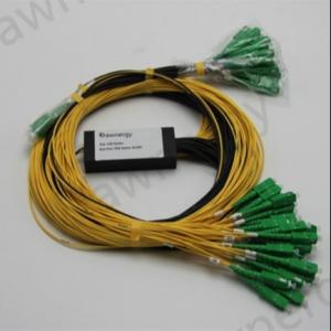 China Single Mode Hybrid Fiber Optical PLC Splitter With MPO Connector Telecommunications wholesale
