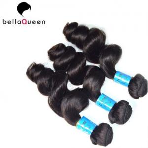 China 10 inch - 30 inch Curly Mongolian Hair Extensions , Loose Wave Human Hair Weave on sale