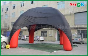 China Inflatable Tent Dome Red / Black Spider Inflatable Dome Tent 4 Legs With Oxford Cloth Fire Retardant wholesale