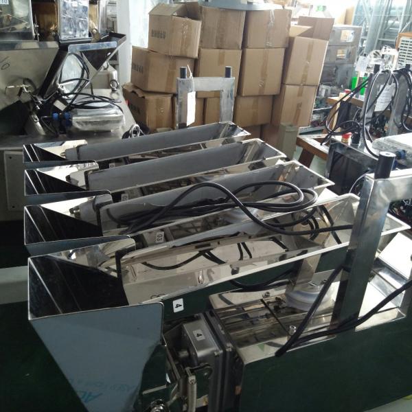 Automatic 4 Head Linear Weigher For Grain Rice Suger Nut Packing
