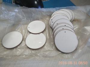 China 43x2mm Round Piezoelectric Ceramic Discs Positive and Negative in the Opposit Side wholesale