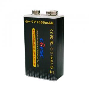 China 1000mAh 9 Volt Rechargeable Battery With Charger Type C Fast Charging wholesale