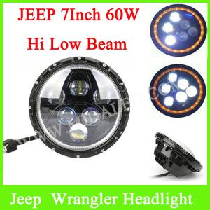 China 60W Jeep Wrangler 7inch Led Headlights ,High Low Jeep JK Led Headlights on sale