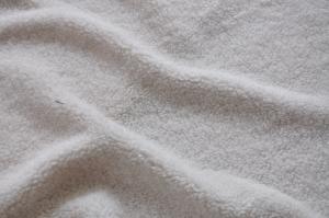 China white Warp Knitted Fabric Recycled , Polyester Knit Solid   Fabric on sale