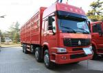 China 12 Wheels LHD Euro2 336HP Cargo Stake Body Truck / Livestock Container Truck wholesale
