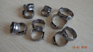 China Single ear stainless steel tube clamp,Customized stainless steel hose clamps, made in China professional manufacturer on sale