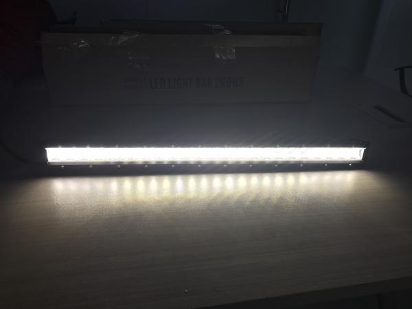 5D Optical Lens 25 Inch Single row Straight Slim Car Light Bar with 5watt*24 Cree LEDs 10800lm For 4x4 Off Road