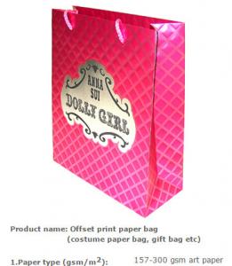 China pp rope paper bag/paper shopping bag with 15 years experience/bolsa de papel ropa on sale