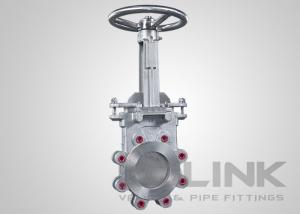 China Stainless Steel Knife Gate Valve Lugged , SS Yoke , Self Cleaning Mechanism on sale