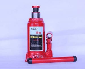 China Adjustable Hydraulic Bottle Jack 10 Ton For Auto Truck Service wholesale