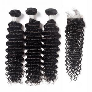 China Human Brazilian Body Wave Hair 3 Bundles , Loose Deep Wave Human Hair Weave wholesale