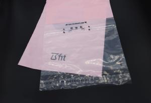 China Boutique Clothes Print Shipping Packaging Bags Plastic Pink Mailing Envelope Zipper Top on sale