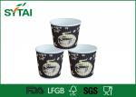 Friendly Ripple Wall insulated disposable coffee cups with lids , Floral Print