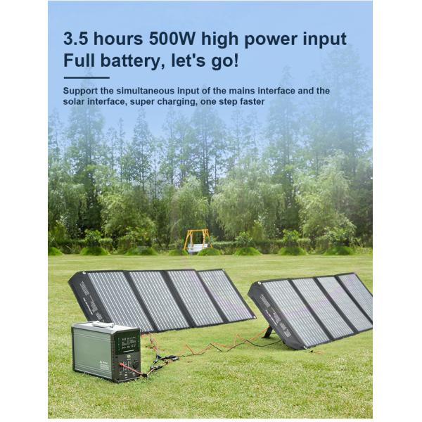 Phosphate Lifepo4 Solar Generator 1000W MPPT Solar Powered Generator For Camping