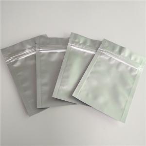 China Plain Silver Color Stand Up Zipper Pouch Bags Customized Laminated Packaging wholesale