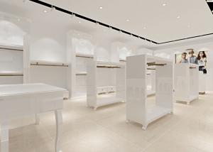 China Retail Store Furniture / Children'S Store Fixtures White Lacquer Finished Surface wholesale