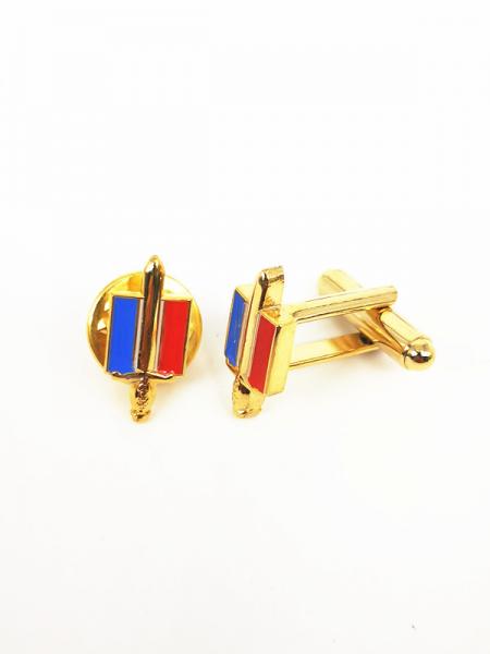 Fashion Mens Gold Cufflinks / Mens Silver Cufflinks Customized Size For Gift