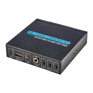China Black 1920X1080 Scart To HDMI Converter on sale