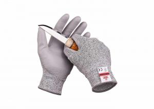 HPPE Liner Class 5 Cut Resistant Gloves Grey Color EN388 Certificates
