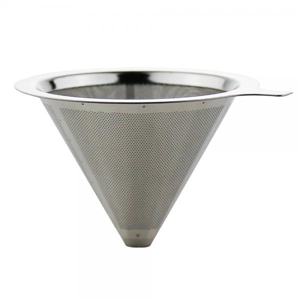 Dishwasher Safe Stainless Steel Coffee Dripper With 1-2 Cups Eco - Friendly