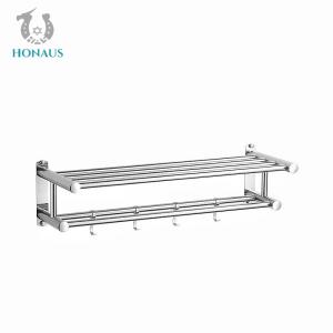 China ISO Drill Or Drill Free Towel Bar Stainless Steel Towel Rack Anti Corrosion on sale