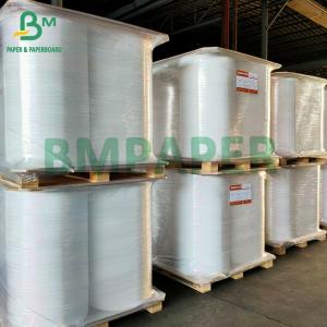 China Food Safe 24gsm Straw Wrap Paper White Color 27mm X 6000 Meters Rolls wholesale