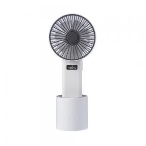 China Desk Oscillate Small Rechargeable Hand Fan 4W 4000mA Small Battery Operated Fan wholesale