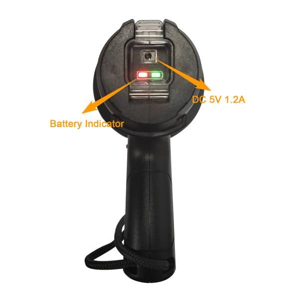 Black Cordless Handheld Led Spot Lights 1100 Lumens Max For Searching
