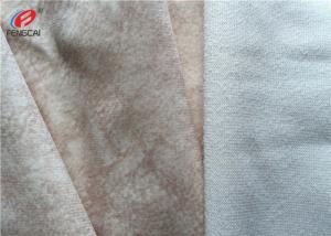 China Anti Pilling Polyester Fleece Fabric , Printed Velvet Sofa Fabric For Upholstery wholesale