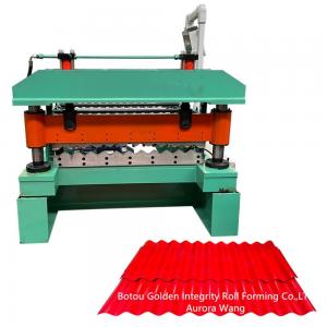 China 10-20m/min Corrugated Plate Roll Forming Machine PLC Iron Roof Sheet Making Machine wholesale