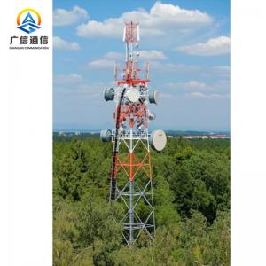 China Sectoral Antenna Mobile Telecom Tower Spraying Color Against Earthquake wholesale