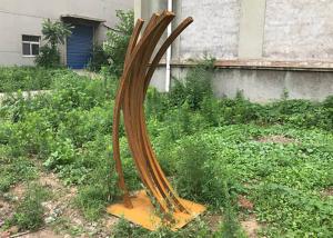 China 20m Corten Steel Garden Sculpture SGS Metal Sculpture Yard Art on sale