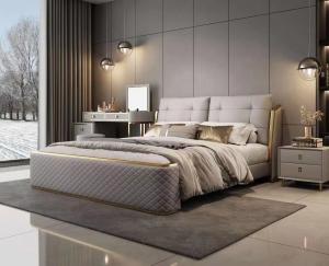 China Luxury Hotel Bedroom Set Custom Hotel Room King Size Bed wholesale