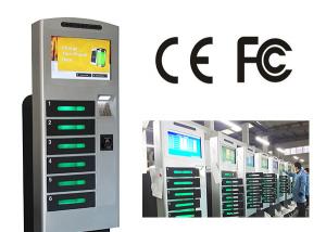 China Free Standing Cell Phone Charging Station With 6 Safe E - Lock Charging Box wholesale