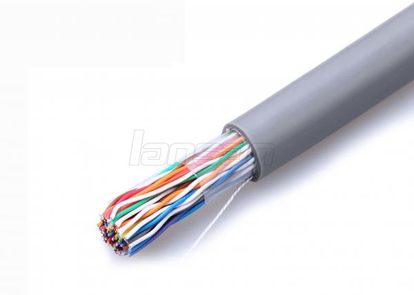 0.50 CCA UTP Indoor Telephone Cable 10 Pairs Cords With PVC Jacket