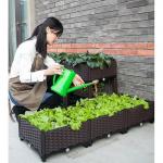 China 2pcs Elevated Polypropylene Plastic Raised Planter Boxes For Garden Sun Protection wholesale