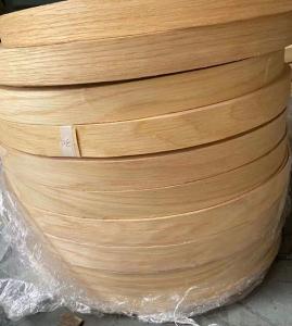China Finger Jointed 2mm Edge Banding Tape White Oak Veneer Edging For Doors wholesale