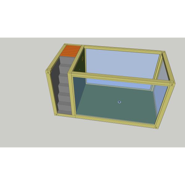 15ft Steel Customized Container Swimming Pool Modified