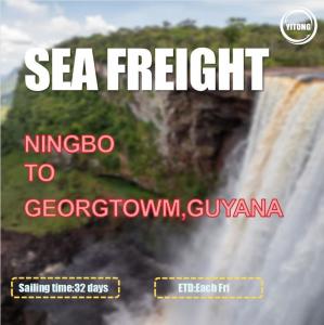 China Port To Port HPL Liner Sea Freight Logistics From Ningbo To Georgetown Guyana wholesale
