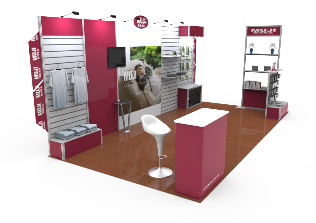 tension fabric display exhibition display stand exhibition booth portable 3*6m