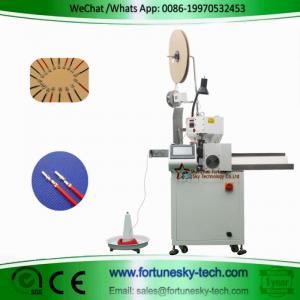 China Fully Automatic Wire Cutting Single End Stripping Single End Crimping Machine Custom For AWG10 Wire wholesale