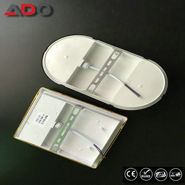 China White PP ABS ROHS 20 W Bathroom LED Oval Bulkhead Lamp wholesale