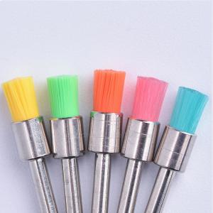 China Bowl Type Dental Prophy Brush Latch Soft Colorful Nylon Flat Head Pen Shape wholesale