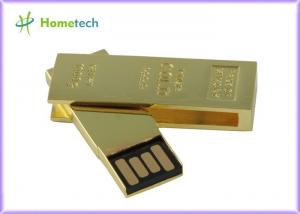 China Office Rectangle Gold Twist USB Sticks Custom-Made With File Transfer wholesale