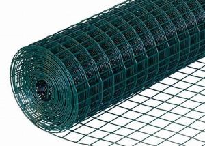 Green PVC Coated 50mmx100mm 3ft Garden Welded Wire Mesh Netting