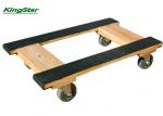 H Shaped Hardwood Carpet End Dolly Cart With 4 Inch TPR Caster , PVC Carpet
